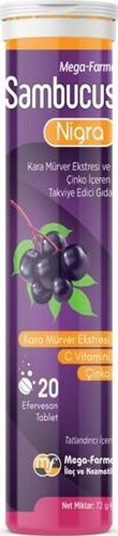 Mega-Farma Sambucus Nigra 20 Tablet