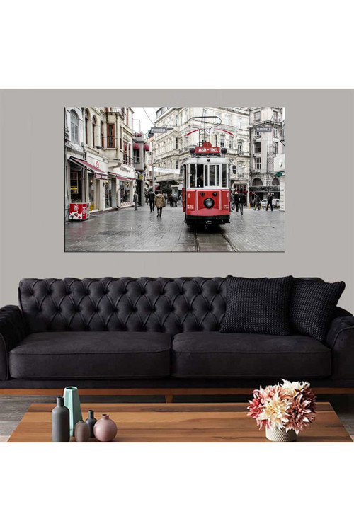 Modagos067 Dekoratif Baskı Beyoğlu Kanvas Tablo