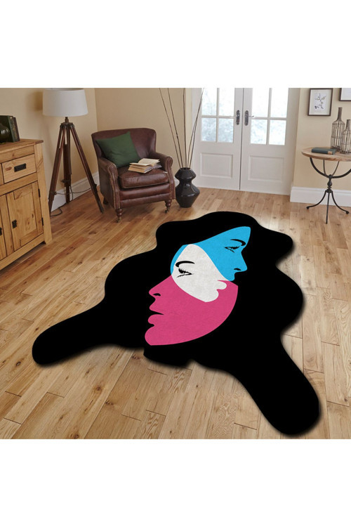 Dekoratif, 3D Baskılı Özel Tasarım, Lazer Kesim, İnce, Kaymaz Taban Halı 82 - 120 X 180