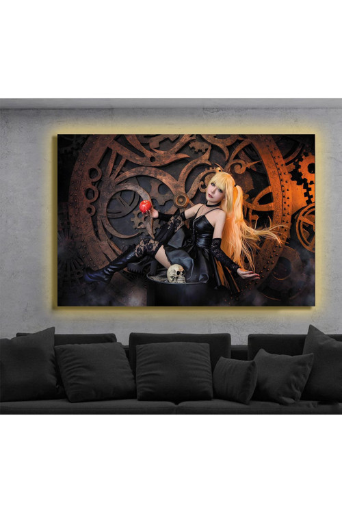 Led Işıklı Kanvas Tablo, 3D Dekoratif Baskılı Tablo Yapay Zeka Destekli Modern Tasarımlar 114