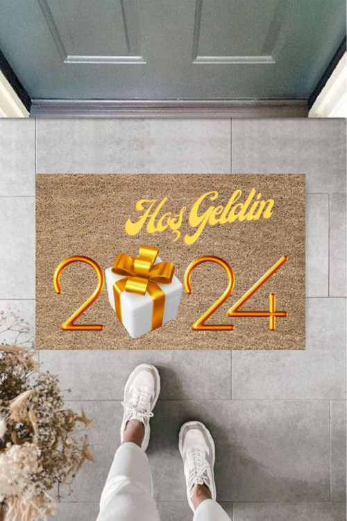 Kapı Önü Paspası Yeni Yıl Konsepti Dijital Baskı Py-175111201