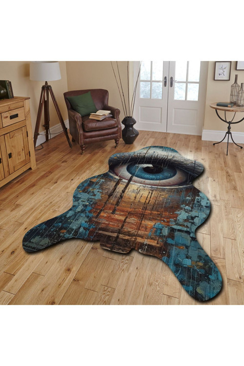 Dekoratif, 3D Baskılı Özel Tasarım, Lazer Kesim, İnce, Kaymaz Taban Halı 86 - 120 X 180
