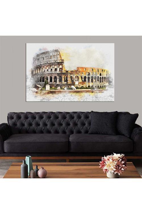 Dekoratif Baskı Roma Kolezyum (Colosseum) Kanvas Tablo