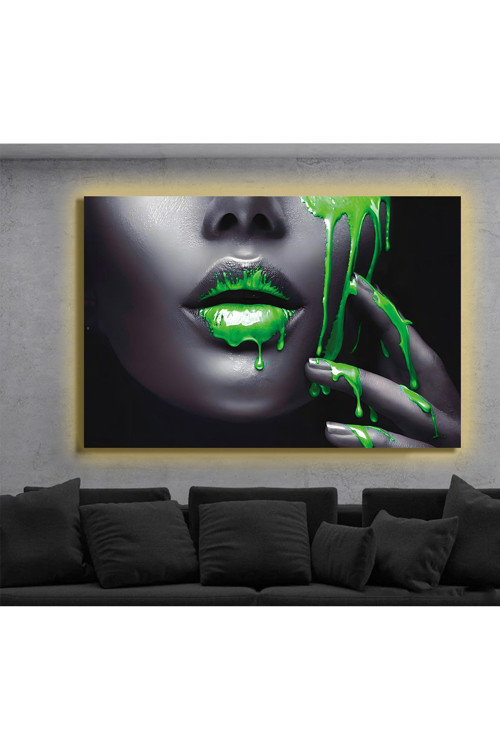 Led Işıklı Kanvas Tablo, 3D Dekoratif Baskılı Tablo Yapay Zeka Destekli Modern Tasarımlar 424