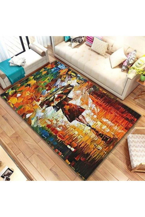 3D Baskılı Halı 386 - 80 X 140
