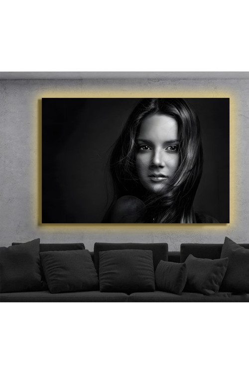 Led Işıklı Kanvas Tablo, 3D Dekoratif Baskılı Tablo Yapay Zeka Destekli Modern Tasarımlar 205