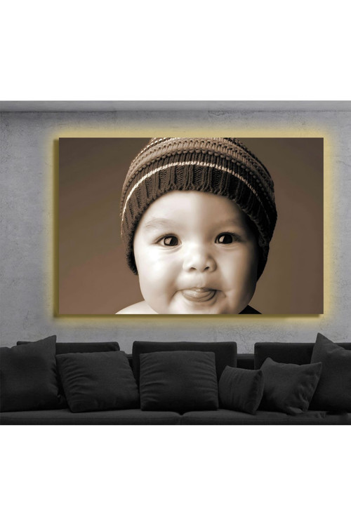 Led Işıklı Kanvas Tablo, 3D Dekoratif Baskılı Tablo Yapay Zeka Destekli Modern Tasarımlar 313
