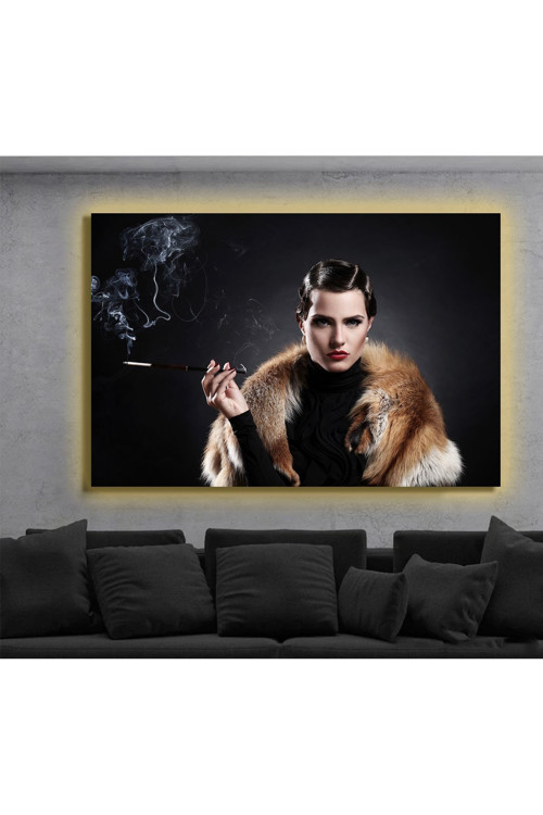 Led Işıklı Kanvas Tablo, 3D Dekoratif Baskılı Tablo Yapay Zeka Destekli Modern Tasarımlar 33