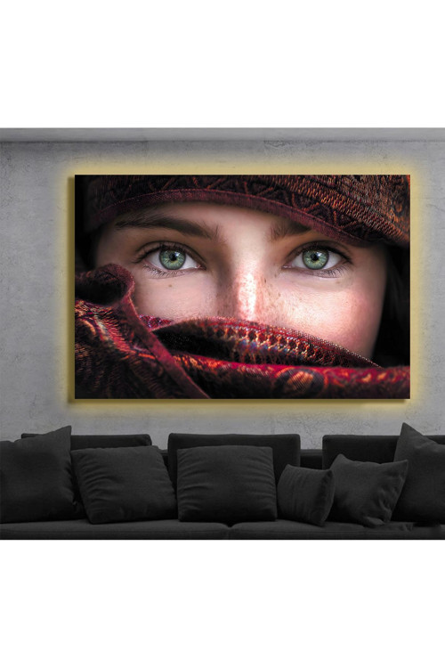 Led Işıklı Kanvas Tablo, 3D Dekoratif Baskılı Tablo Yapay Zeka Destekli Modern Tasarımlar 435