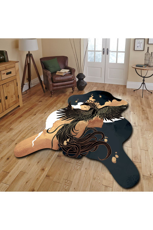 Dekoratif, 3D Baskılı Özel Tasarım, Lazer Kesim, İnce, Kaymaz Taban Halı 111 - 160 X 230