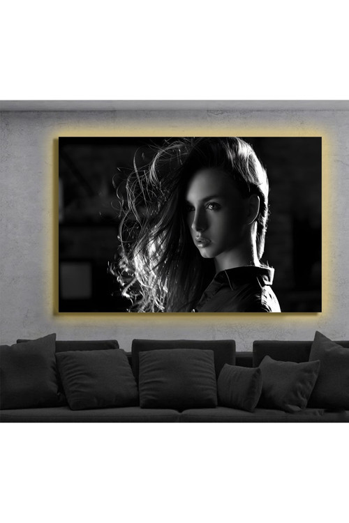 Led Işıklı Kanvas Tablo, 3D Dekoratif Baskılı Tablo Yapay Zeka Destekli Modern Tasarımlar 137