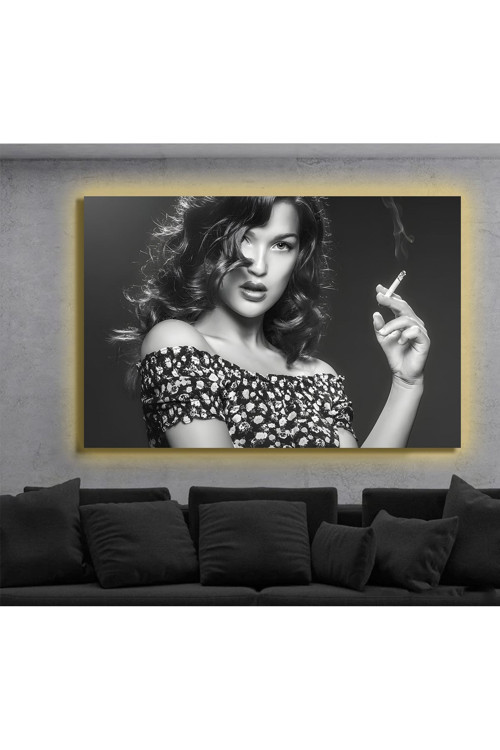 Led Işıklı Kanvas Tablo, 3D Dekoratif Baskılı Tablo Yapay Zeka Destekli Modern Tasarımlar 181