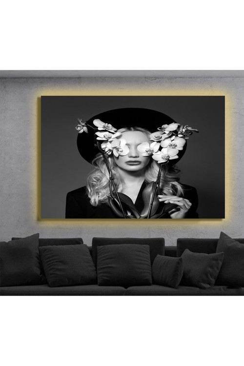 Led Işıklı Kanvas Tablo, 3D Dekoratif Baskılı Tablo Yapay Zeka Destekli Modern Tasarımlar 27