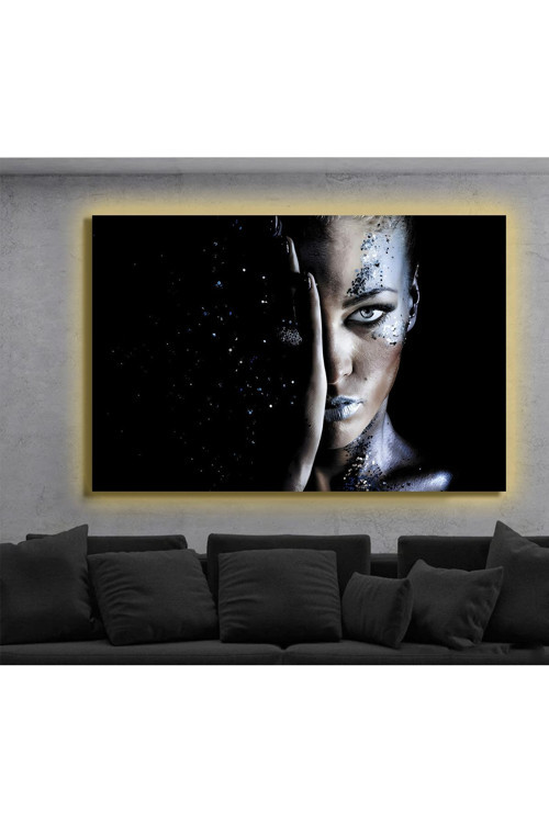 Led Işıklı Kanvas Tablo, 3D Dekoratif Baskılı Tablo Yapay Zeka Destekli Modern Tasarımlar 126