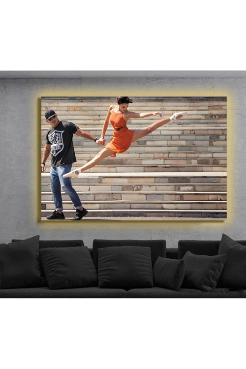 Led Işıklı Kanvas Tablo, 3D Dekoratif Baskılı Tablo Yapay Zeka Destekli Modern Tasarımlar 503
