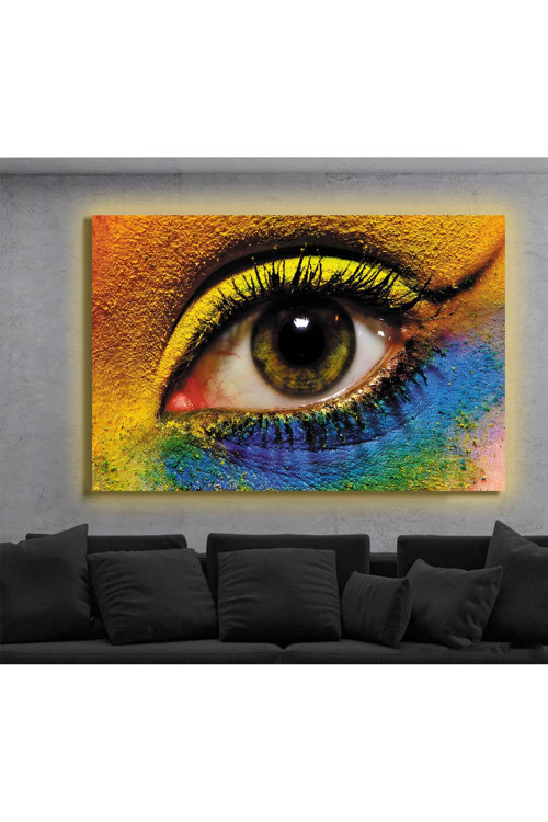 Led Işıklı Kanvas Tablo, 3D Dekoratif Baskılı Tablo Yapay Zeka Destekli Modern Tasarımlar 94