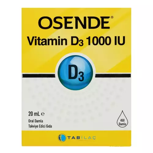 İlaç Osende Vitamin D3 Damla 20Ml