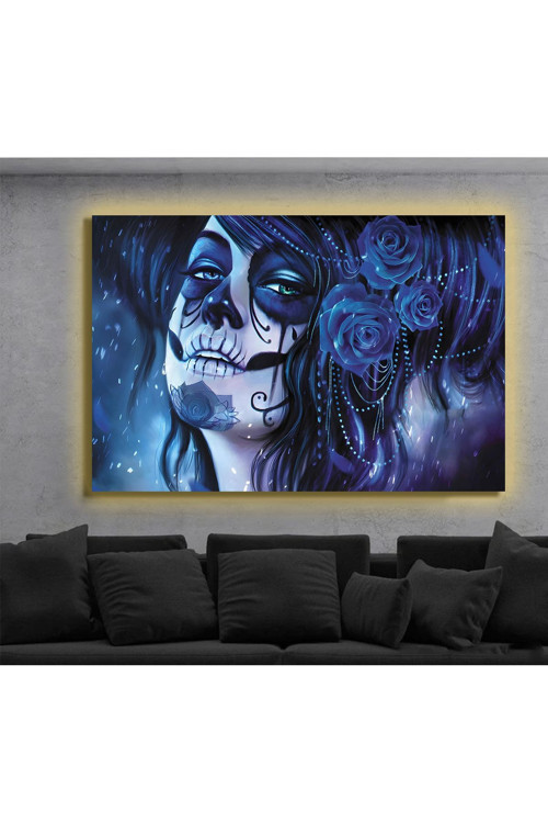 Led Işıklı Kanvas Tablo, 3D Dekoratif Baskılı Tablo Yapay Zeka Destekli Modern Tasarımlar 326