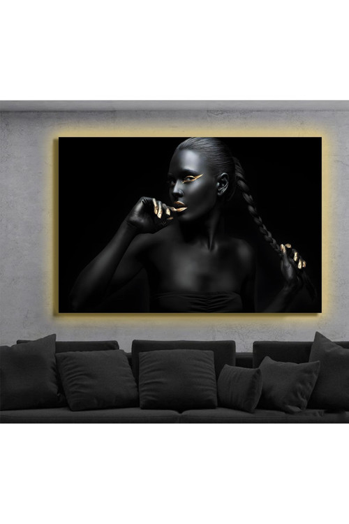Led Işıklı Kanvas Tablo, 3D Dekoratif Baskılı Tablo Yapay Zeka Destekli Modern Tasarımlar 144
