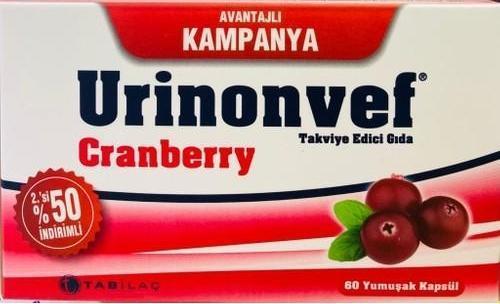 Urinonvef Cranberry 60 Kapsül