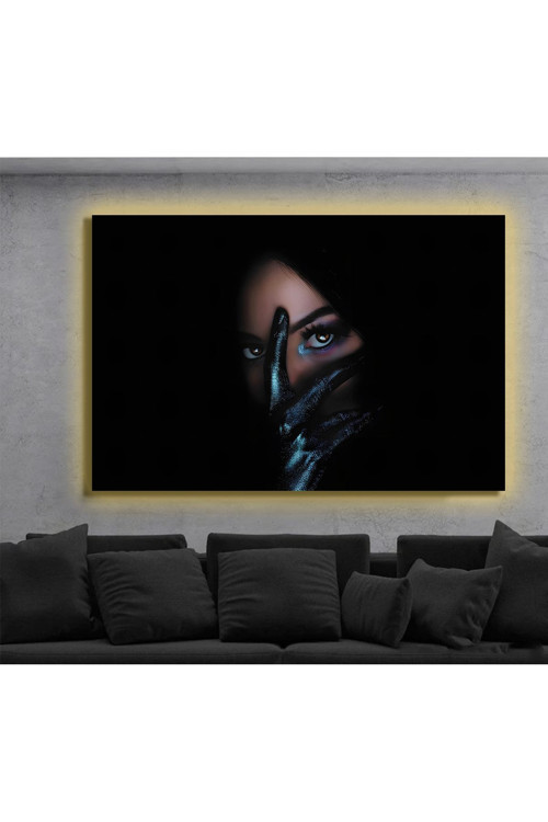 Led Işıklı Kanvas Tablo, 3D Dekoratif Baskılı Tablo Yapay Zeka Destekli Modern Tasarımlar 266