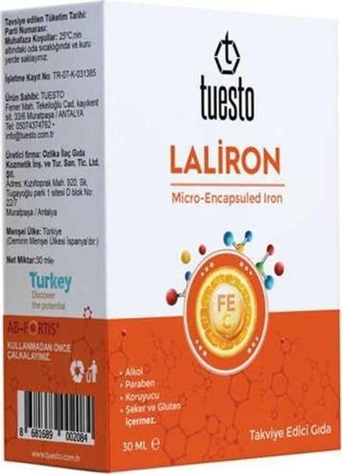 Laliron Micro-Encapsuled Iron Çocuk Demir Damlası 30 Ml