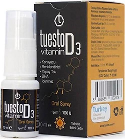 Yetişkin D3 Vitamin Sprey 10 ml