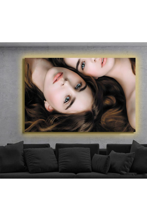 Led Işıklı Kanvas Tablo, 3D Dekoratif Baskılı Tablo Yapay Zeka Destekli Modern Tasarımlar 244