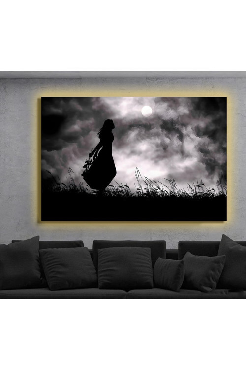 Led Işıklı Kanvas Tablo, 3D Dekoratif Baskılı Tablo Yapay Zeka Destekli Modern Tasarımlar 316