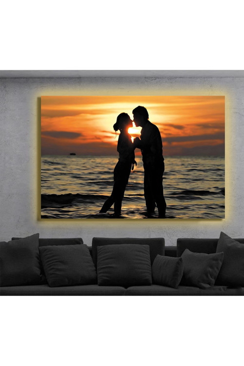 Led Işıklı Kanvas Tablo, 3D Dekoratif Baskılı Tablo Yapay Zeka Destekli Modern Tasarımlar 394