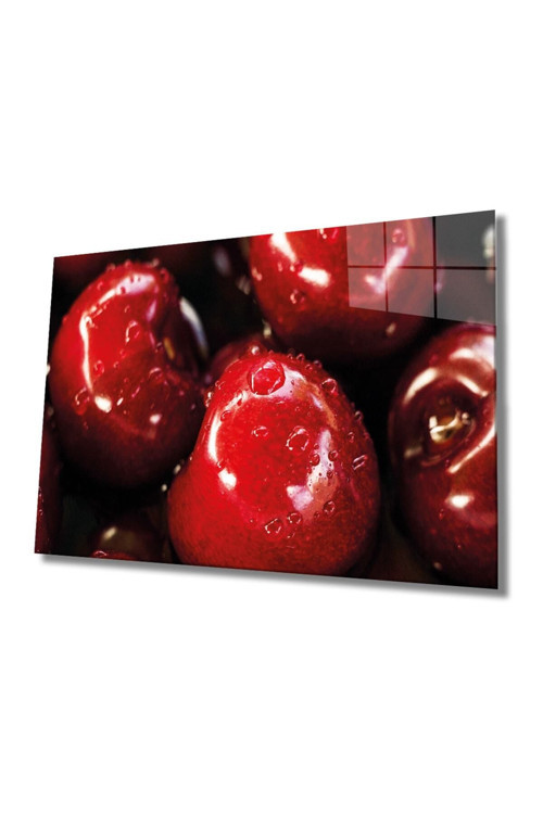 Meyveler Cam Tablo 4Mm Dayanıklı Temperli Cam