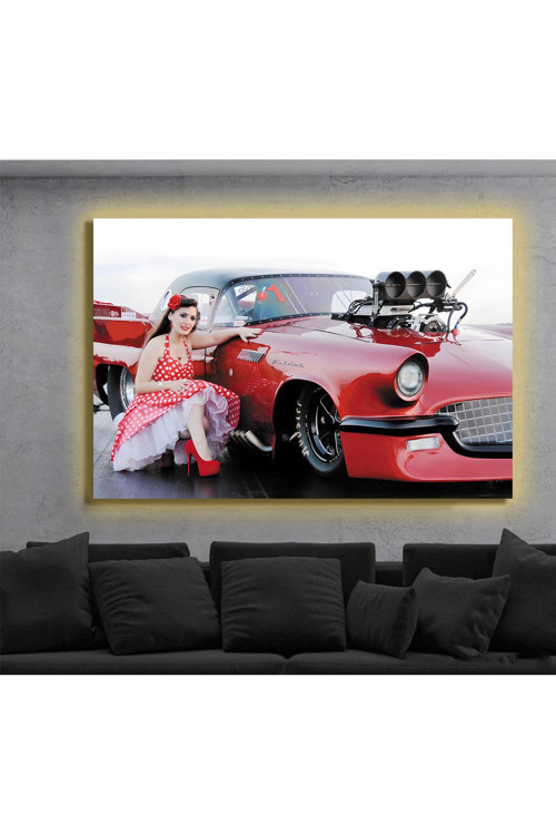 Led Işıklı Kanvas Tablo, 3D Dekoratif Baskılı Tablo Yapay Zeka Destekli Modern Tasarımlar 136
