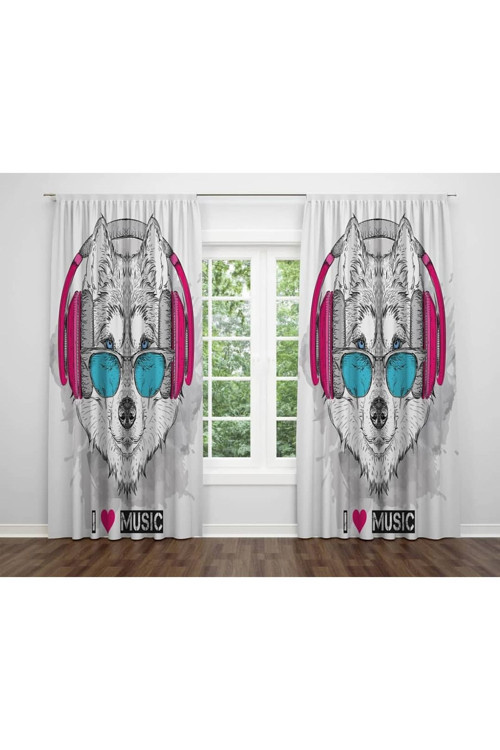 3D Baskılı Fon Perde 397 - 280 X 250
