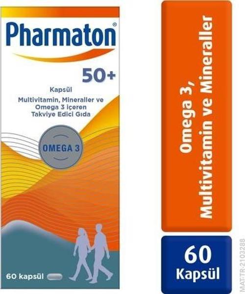 50 Plus 60 Kapsül - Omega 3, Multivitamin Ve Mineraller