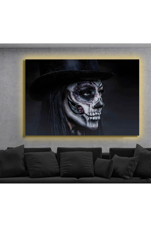Led Işıklı Kanvas Tablo, 3D Dekoratif Baskılı Tablo Yapay Zeka Destekli Modern Tasarımlar 260
