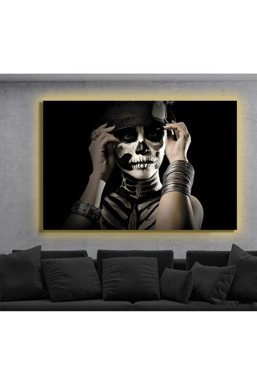 Led Işıklı Kanvas Tablo, 3D Dekoratif Baskılı Tablo Yapay Zeka Destekli Modern Tasarımlar 254
