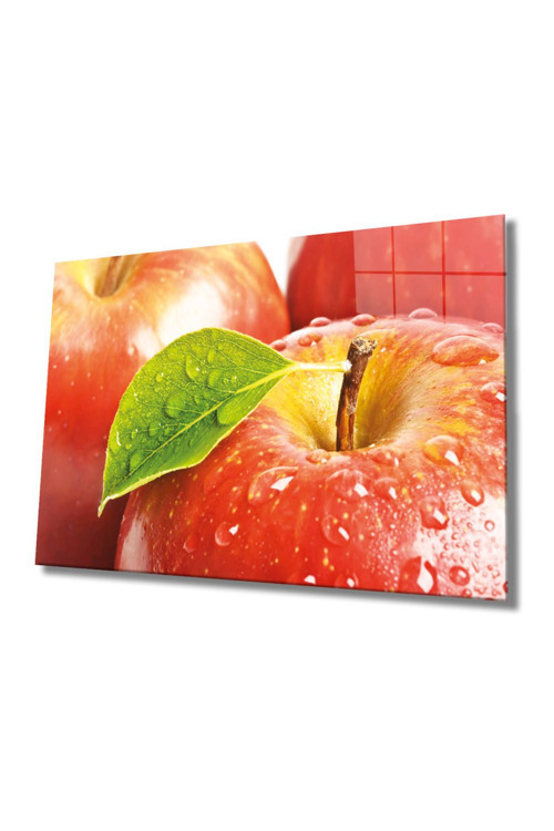 Meyveler Cam Tablo 4Mm Dayanıklı Temperli Cam