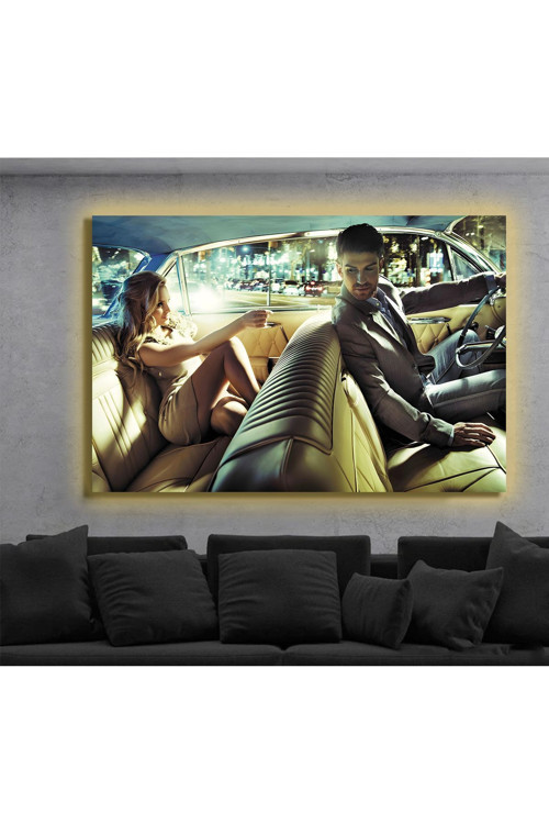 Led Işıklı Kanvas Tablo, 3D Dekoratif Baskılı Tablo Yapay Zeka Destekli Modern Tasarımlar 350