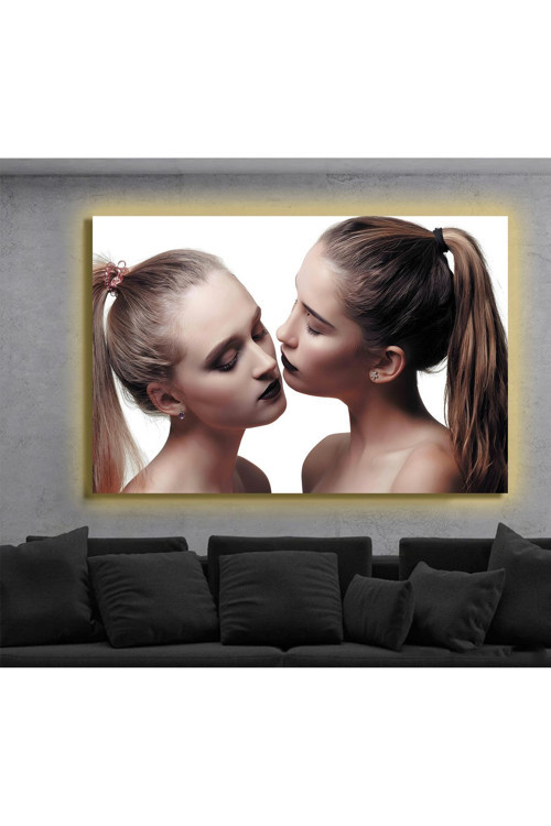Led Işıklı Kanvas Tablo, 3D Dekoratif Baskılı Tablo Yapay Zeka Destekli Modern Tasarımlar 362