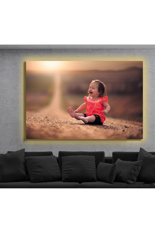 Led Işıklı Kanvas Tablo, 3D Dekoratif Baskılı Tablo Yapay Zeka Destekli Modern Tasarımlar 387