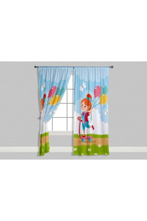 3D Baskılı Fon Perde 57 - 280 X 240