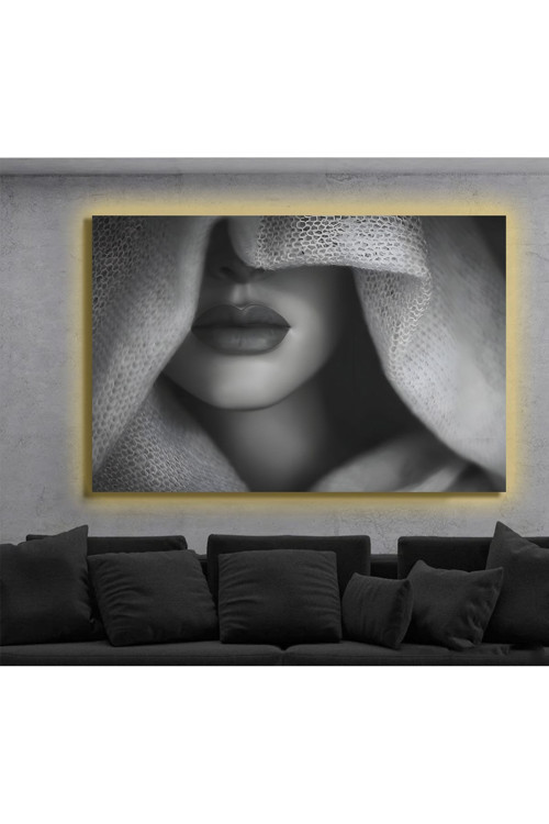 Led Işıklı Kanvas Tablo, 3D Dekoratif Baskılı Tablo Yapay Zeka Destekli Modern Tasarımlar 145