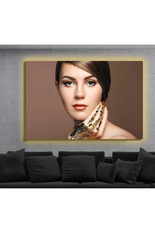 Led Işıklı Kanvas Tablo, 3D Dekoratif Baskılı Tablo Yapay Zeka Destekli Modern Tasarımlar 68
