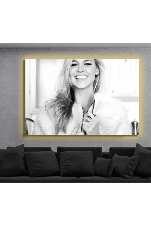Led Işıklı Kanvas Tablo, 3D Dekoratif Baskılı Tablo Yapay Zeka Destekli Modern Tasarımlar 105