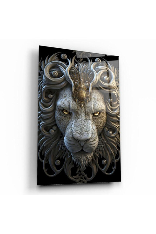 Aslan Cam Tablo | Hediyelik, Dekoratif, Ofis, Mutfak
