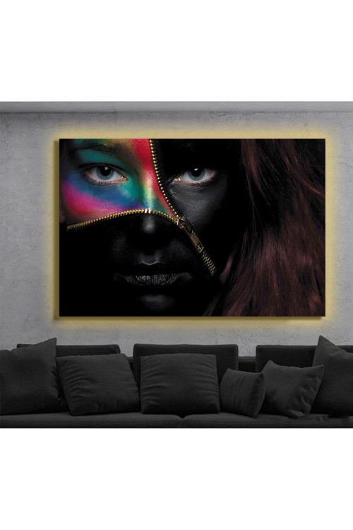 Led Işıklı Kanvas Tablo, 3D Dekoratif Baskılı Tablo Yapay Zeka Destekli Modern Tasarımlar 468