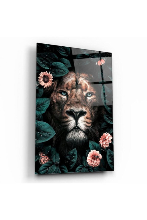 Aslan Cam Tablo | Hediyelik, Dekoratif, Ofis, Mutfak