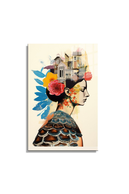 Popart Digital Sanatlar,3D Dekoratif Baskı Cam Tablo 202