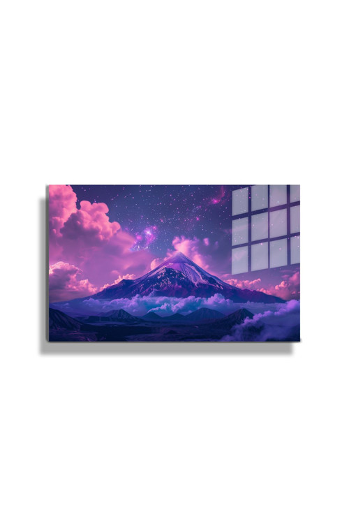 Sanatsal Yapayzeka, Creative Art, 3D Dekoratif Baskı Yatay Cam Tablo 06