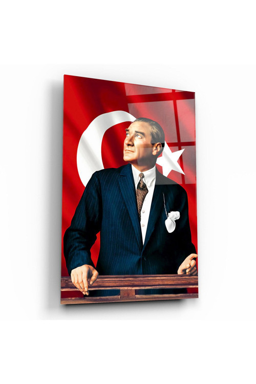 Atatürk Cam Tablo | Hediyelik, Dekoratif, Ofis, Mutfak